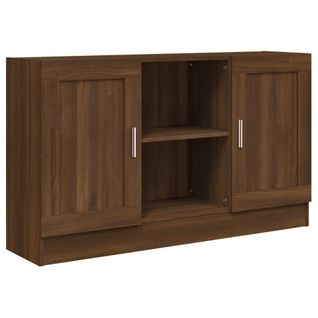 Buffet Chêne Marron 120x30,5x70 Cm Bois Contreplaqué