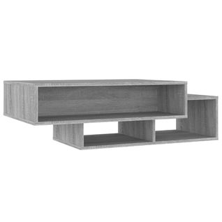 Table Basse Sonoma Gris 105x55x32 Cm Bois Contreplaqué