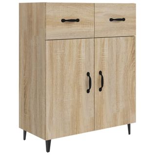 Buffet Chêne Sonoma 69,5x34x90 Cm Bois Contreplaqué