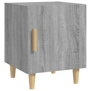 Table De Chevet Sonoma Gris Bois Contreplaqué