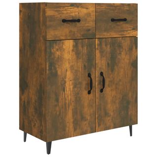 Buffet Chêne Fumé 69,5x34x90 Cm Bois Contreplaqué