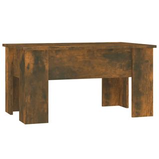 Table Basse Chêne Fumé 79x49x41 Cm Bois Contreplaqué