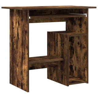 Bureau Chêne Fumé 80x45x74 Cm Bois Contreplaqué