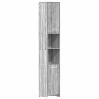 Colonne Sonoma Gris 30x30x183,5 Cm Bois D'ingénierie