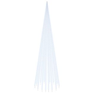 Sapin De Noël Sur Mât De Drapeau 1134 LED Blanc Froid 800 Cm