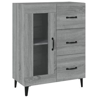 Buffet Sonoma Gris 69,5x34x90 Cm Bois Contreplaqué
