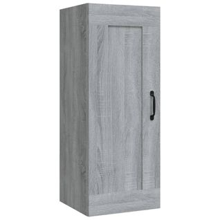 Armoire Suspendue Sonoma Gris 35x34x90 Cm Bois Contreplaqué