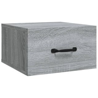 Table De Chevet Murale Sonoma Gris 35x35x20 Cm