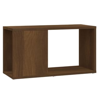 Meuble TV Chêne Marron 60x24x32 Cm Bois Contreplaqué
