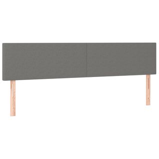 Têtes De Lit 2 PCs Gris Clair 90x5x78/88 Cm Tissu