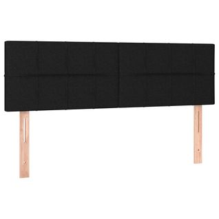 Têtes De Lit 2 PCs Noir 72x5x78/88 Cm Tissu