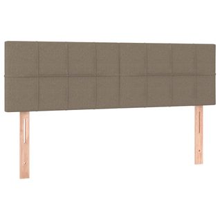 Têtes De Lit 2 PCs Taupe 72x5x78/88 Cm Tissu