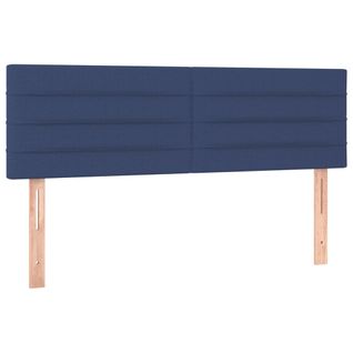 Têtes De Lit 2 PCs Bleu 72x5x78/88 Cm Tissu