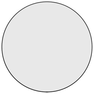 Miroir Mural Noir Ø 60 Cm Rond