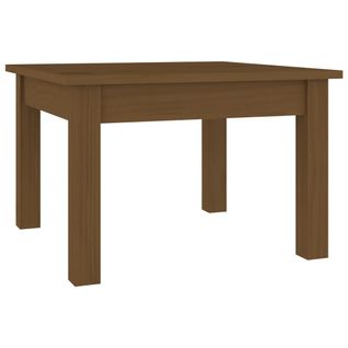 Table Basse Marron Miel 45x45x30 Cm Bois Massif De Pin