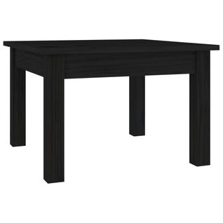 Table Basse Noir 45x45x30 Cm Bois Massif De Pin