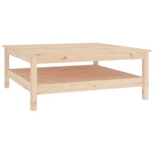 Table Basse 100x100x40 Cm Bois De Pin Massif