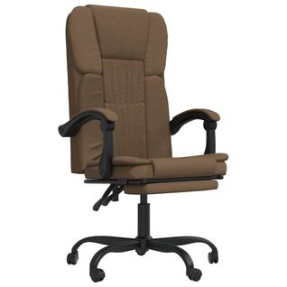 Fauteuil Inclinable De Bureau Marron Tissu