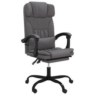Fauteuil Inclinable De Bureau Gris Simili