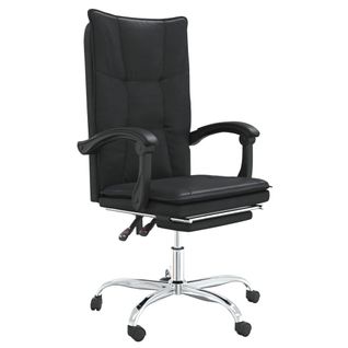 Fauteuil Inclinable De Bureau Noir Similicuir