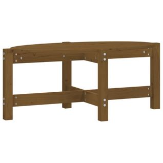Table Basse Marron Miel 87x48x35 Cm Bois Massif De Pin