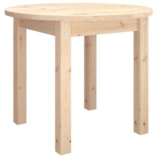 Table Basse Ø 55x45 Cm Bois Massif De Pin