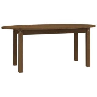 Table Basse Marron Miel 110x55x45 Cm Bois Massif De Pin
