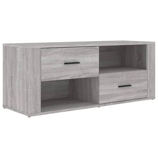 Meuble TV Sonoma Gris 100x35x40 Cm Bois Contreplaqué