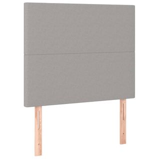 Têtes De Lit 2 PCs Gris Clair 80x5x78/88 Cm Tissu