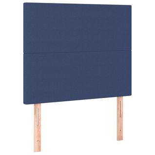 Têtes De Lit 2 PCs Bleu 90x5x78/88 Cm Tissu