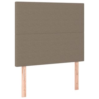 Têtes De Lit 2 PCs Taupe 100x5x78/88 Cm Tissu