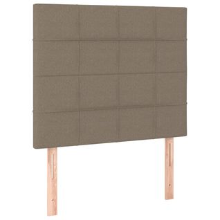 Têtes De Lit 2 PCs Taupe 80x5x78/88 Cm Tissu