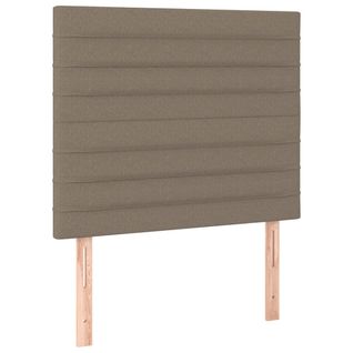 Têtes De Lit 2 PCs Taupe 100x5x78/88 Cm Tissu