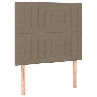 Têtes De Lit 2 PCs Taupe 100x5x78/88 Cm Tissu