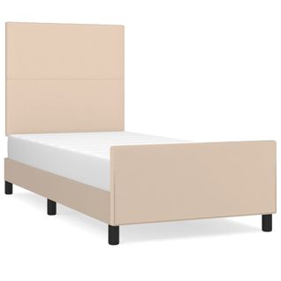Cadre De Lit Sans Matelas Cappuccino 100x200 Cm Simili
