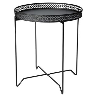 Table D'appoint Rond Noir