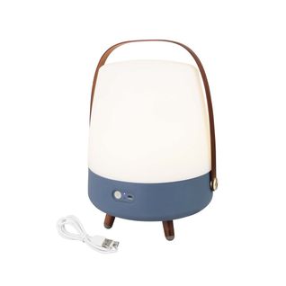 Lampe Haut-parleur - Portable Et Sans Fil - Connexion Bluetooth Et Son Haute Fidélité, Couleur Bleu