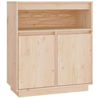 Buffet 70x34x80 Cm Bois Massif De Pin