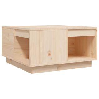 Table Basse 60x61x32,5 Cm Bois Massif De Pin