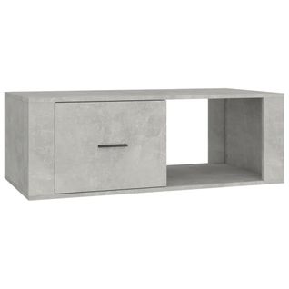 Table Basse Gris Béton 100x50,5x35 Cm Bois D'ingénierie