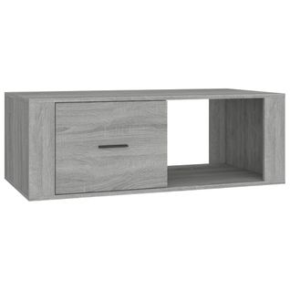 Table Basse Sonoma Gris 100x50,5x35 Cm Bois D'ingénierie