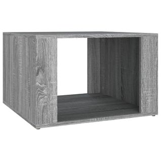 Table De Chevet Sonoma Gris 57x55x36 Cm Bois Contreplaqué