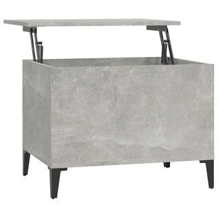 Table Basse Gris Béton 60x44,5x45 Cm Bois Contreplaqué