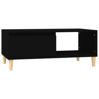 Table Basse Noir 90x50x36,5 Cm Bois Contreplaqué
