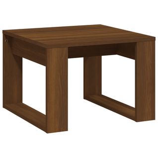 Table basse Chêne Marron 50x50x35 Cm Bois Contreplaqué