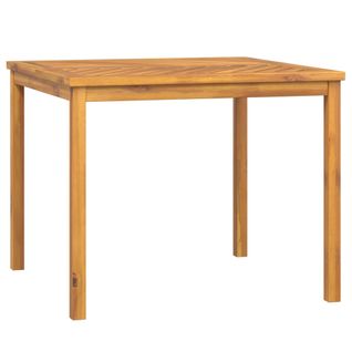 Table à Manger De Jardin 90x90x74 Cm Bois D'acacia Solide Meuble De Terrasse Extérieur