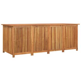 Coffre De Rangement Jardin 200x80x75 Cm Bois Massif Acacia Huilé