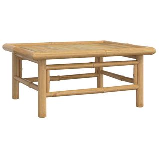 Table De Jardin Pliable En Bambou Naturel 65 X 55 X 30 Cm
