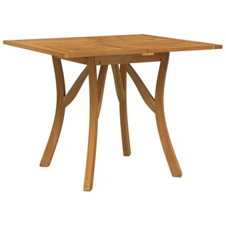 Table De Jardin 85x85x75 Cm Bois D'acacia Solide Table à Manger Terrasse Patio Extérieur