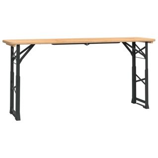Table à Bière Pliable 170x50x75/105 Cm Bois Massif De Sapin